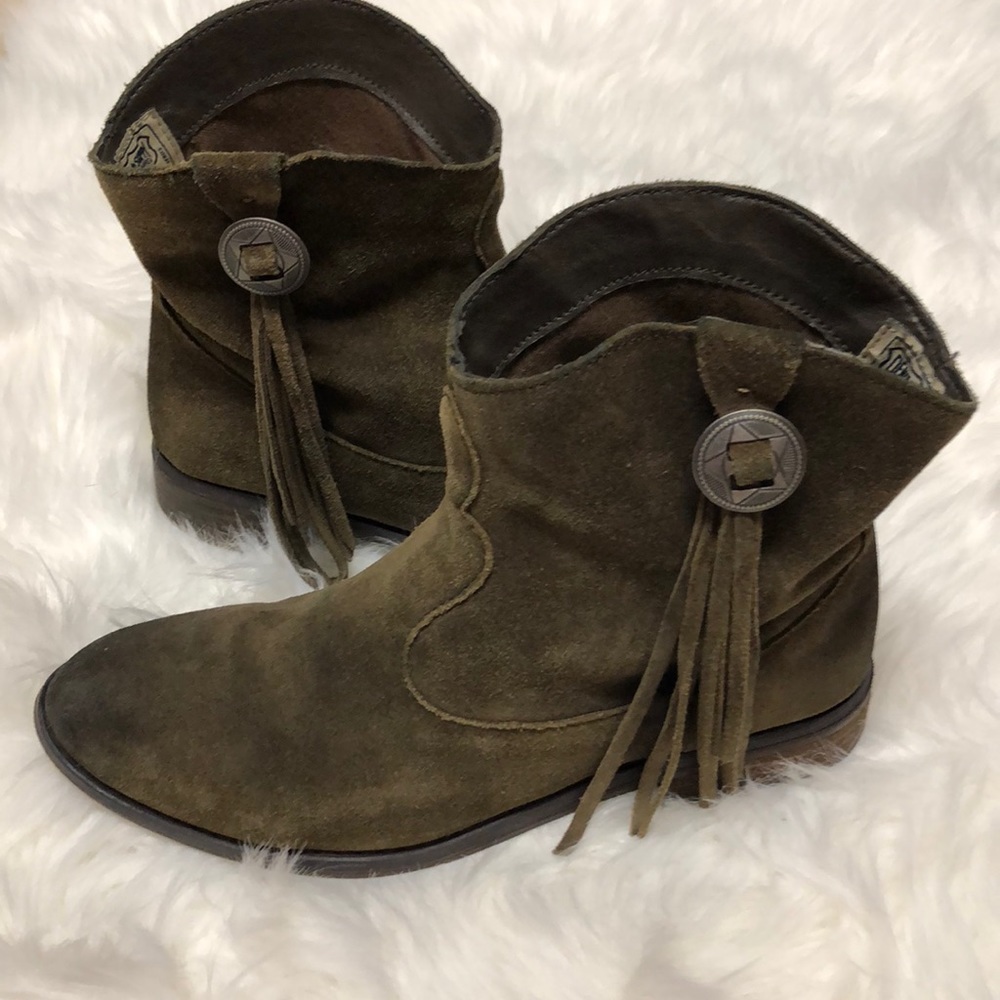 Ralph Lauren cowboy ankle boots